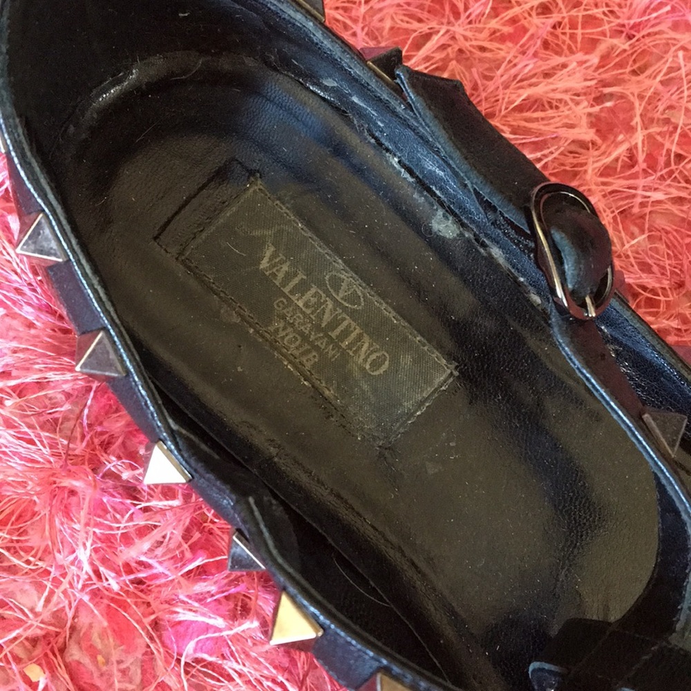 Valentino Black Garavani rockstar cage flats - Picture 3 of 4
